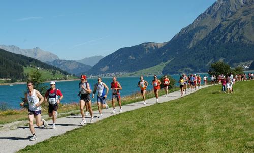 Reschenseelauf - Giro Lago di Resia - a running event at the Reschensee in South Tyrol, Italy (Copyright © 2015 Reschenseelauf)